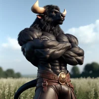 A gentle Minotaur 