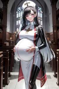 Pregnant Pope church