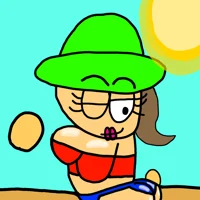 BAMBI bikini girl 2D