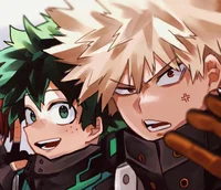 Deku and bakugo 