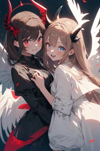 Angel and Demon Girl
