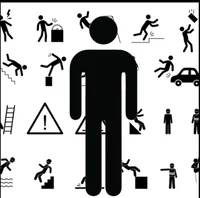 Safety sign stickman