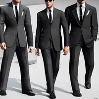 Man in black suits