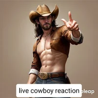 Middle finger cowboy