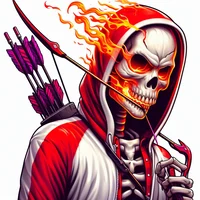 Flaming Skull