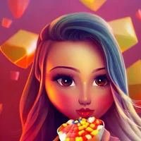 Candy Corn Eyed Girl