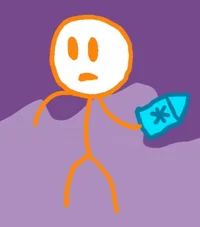 Orange stickman
