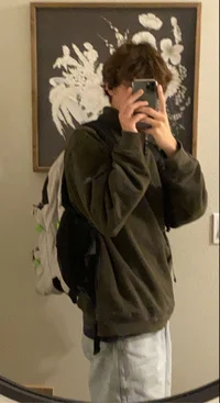 Fluffy hair boy