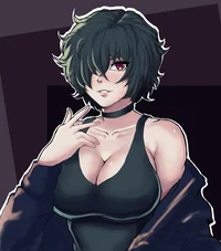 Tsundere goth tomboy