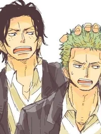 Ace and Zoro