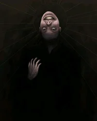 Man with Upside Face