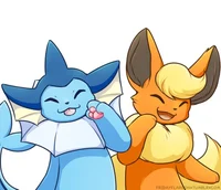 Vaporeon and Flareon