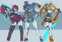 3 female robots