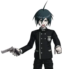 Shuichi has a gun