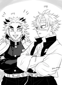 Rengoku y Sanemi