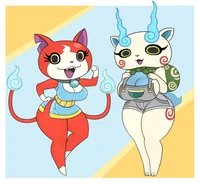 Komasan and Jibanyan