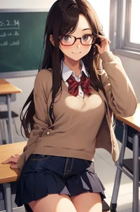 Nerdy classmate