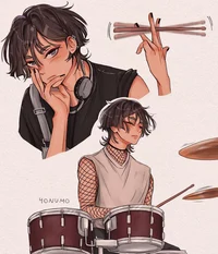 the lesbian drummer 