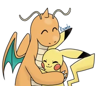 dragonite e pikachu