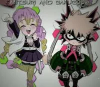 Bakugo y Mitsuri 