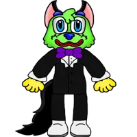 Wolfy in a Tux