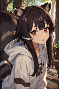 Raccoon girl