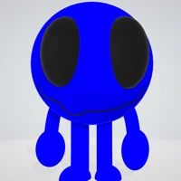3d blue circle
