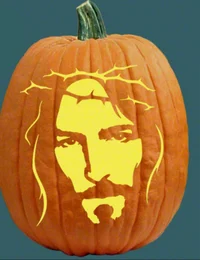 Jesus pumpkin