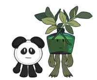 Paper Plate and Vase