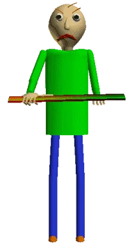 Baldi angry Ruler