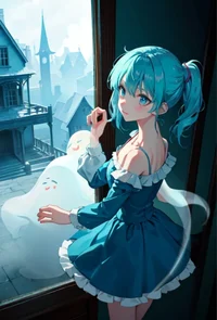 Haunted ghost girl