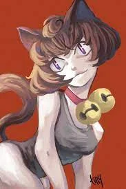 Scary cat girl