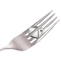 A toaster in a fork