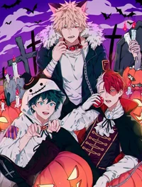 Mha boys Halloween 