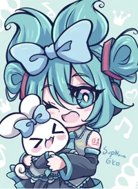 Miku and Cinnamonrol