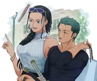 Robin and Zoro 