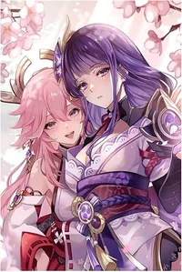 Yae Miko y Raiden Ei