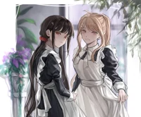 Maid Kaede and Maki