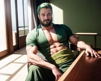 Bearded Roronoa Zoro