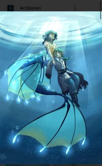 Human x male siren 