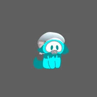 baby cyan slime pup