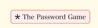 The password game