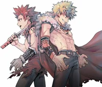 Kirishima y bakugou 