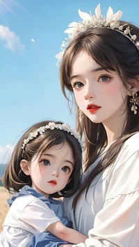 Wife and daughter