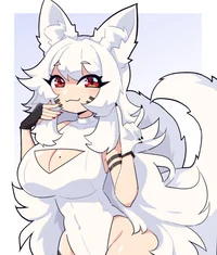 Snowy fox girl