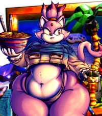 Fat GF Blaze the Cat