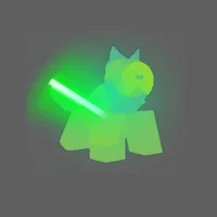 Glow green slime pup