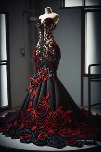 Vestido de rosas