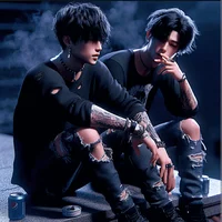 Bad boy x emo boy