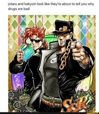 Kakyoin and Jotaro